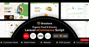 GroStore - Food & Grocery Laravel eCommerce with Admin Dashboard